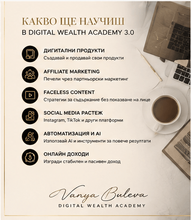Digital Wealth Academy 3.0 Пълен курс по дигитален маркетинг и онлайн доходи - снимка 3