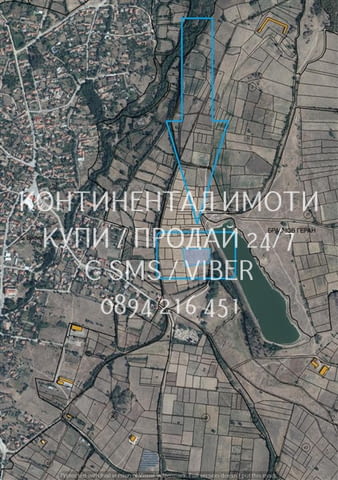 Код 70064. Панорамен имот 5400м2, до регулация, граничещ с път на около 200м от къщите на селото и н - снимка 2