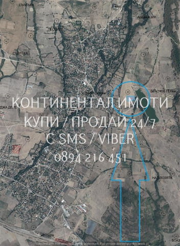 Код 70064. Панорамен имот 5400м2, до регулация, граничещ с път на около 200м от къщите на селото и н - снимка 3