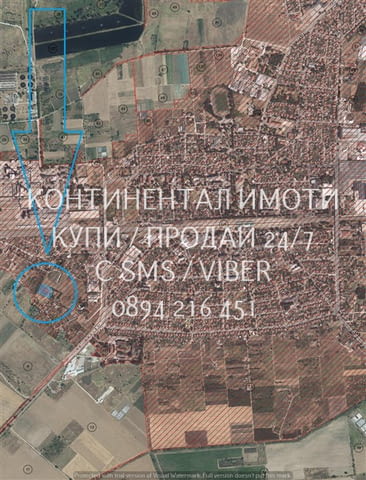 Код 70068. кПоземлен имот 1900м2 /лице 20м локален път/, до къщи, ток, вода - идеален за жилищно зас - снимка 3