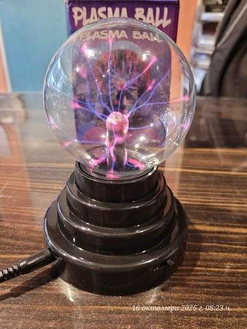 Плазмена лампа (Plasma Ball) – декоративно и забавно осветително тяло - снимка 4
