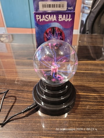 Плазмена лампа (Plasma Ball) – декоративно и забавно осветително тяло - снимка 5