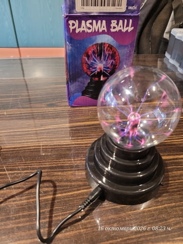 Плазмена лампа (Plasma Ball) – декоративно и забавно осветително тяло - снимка 6