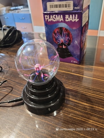 Плазмена лампа (Plasma Ball) – декоративно и забавно осветително тяло - снимка 7