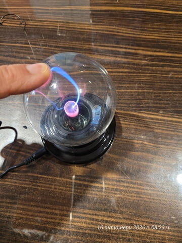 Плазмена лампа (Plasma Ball) – декоративно и забавно осветително тяло - снимка 8