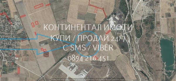 Код 70079. Поземлен имот 4100м2 с много лесен достъп само на 100м от шосето, намира се и до летище К - снимка 3