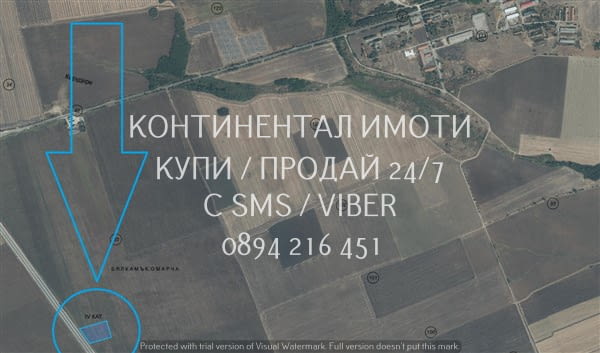 Код 70085. Поземлен имот 10430м2 с лице 90м на АМ Марица в близост до АМ Тракия на около 2, 5км. В бл - снимка 3