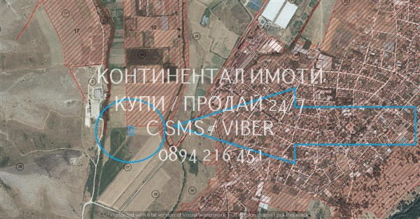 Код 70093. Кодззд 70093. Поземлен имот 2дка, граничещ със селската регулация, която в момента се при - снимка 3