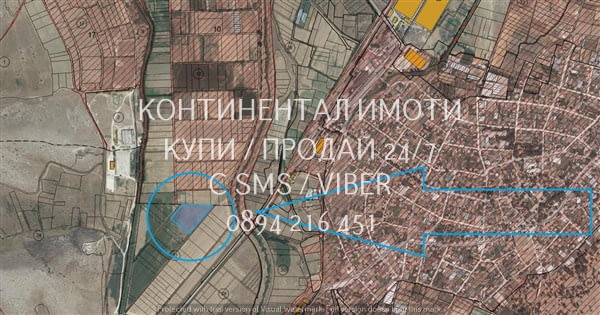 Код 70092. Кодззд 70092. Нива 11600м2 близо до селото и граничеща със селската регулация, на 300м от - снимка 2