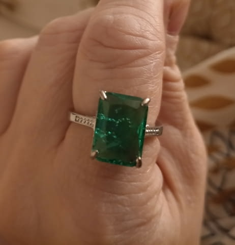 Пръстен с кракелиран кристал Сребро, Unisex, Циpĸoн - град Монтана | Пръстени - снимка 2