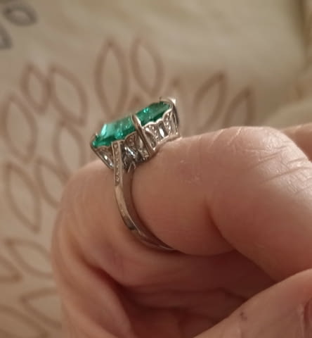 Пръстен с кракелиран кристал Сребро, Unisex, Циpĸoн - град Монтана | Пръстени - снимка 4