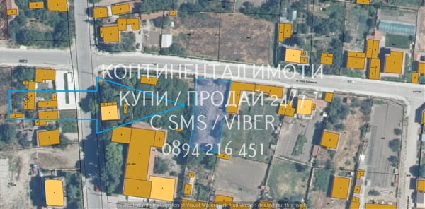 Код 70113. Дворно място 840м2 на комуникативно и предпочитано място в централната част на селето с л - снимка 1