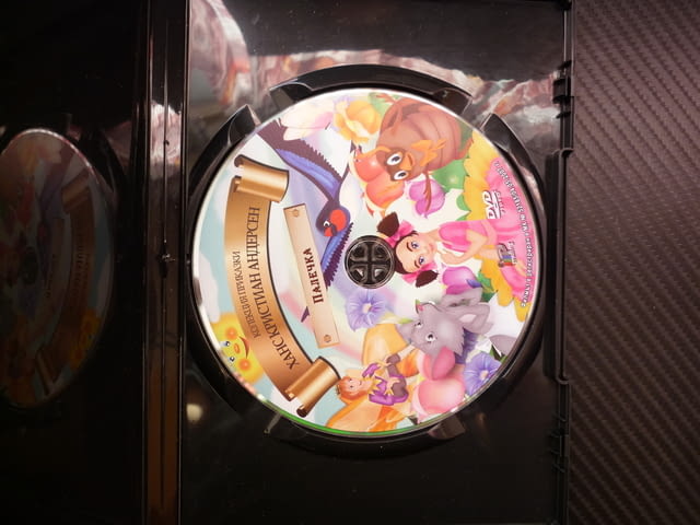 Палечка DVD филм Галощите на щастието Колекция приказки Ханс Кристаин Андерсен красиво цвете фея - снимка 2